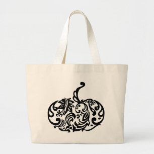 Grand Tote Bag Citrouille chic Fourre-tout