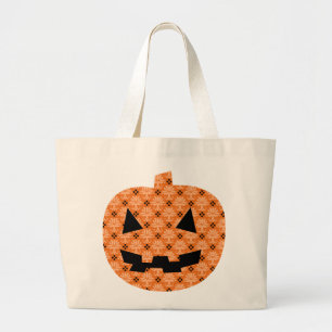 Grand Tote Bag Citrouille chic Fourre-tout