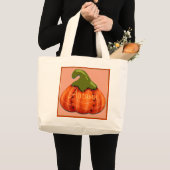 Grand Tote Bag "Citrouille d'automne saisonnier (Devant (produit))