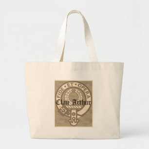 Grand Tote Bag Clan Arthur Crest Badge Antique