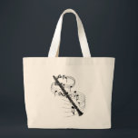 Grand Tote Bag Clarinette<br><div class="desc">Les fabricants de musique célèbrent ! Annoncez fièrement au monde,  je jouent la clarinette !</div>
