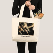 Grand Tote Bag Clarinette - musique = vie (Devant (produit))