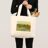 Grand Tote Bag Claude Monet // Haystacks (Devant (produit))