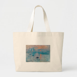 Grand Tote Bag Claude Monet Impression Lever du Soleil Français