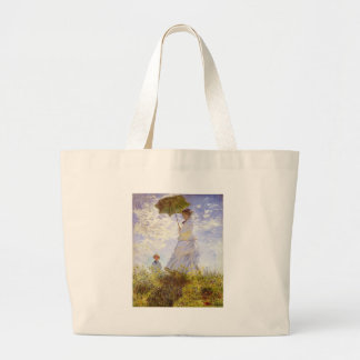 Grand Tote Bag Claude Monet - la femme avec le parasol