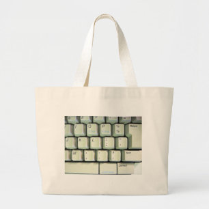 Grand Tote Bag Clavier de machine à écrire
