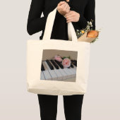 Grand Tote Bag Clés roses de pétale (Devant (produit))