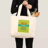Grand Tote Bag Club de lecture - codez le mot (Devant (produit))