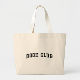 Grand Tote Bag Club de livres de style de variété courbe