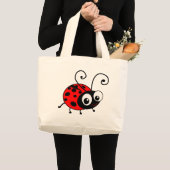 Grand Tote Bag Coccinelle mignonne (Devant (produit))