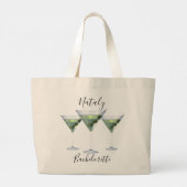 Grand Tote Bag cocktails de martini pour enterrement de vie de je (Dos)