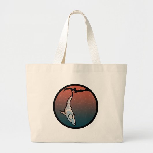 Grand Tote Bag cocon dauphin étoilé (Devant)