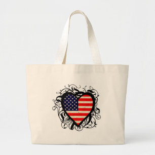 Grand Tote Bag Coeur américain