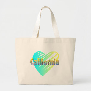 Grand Tote Bag Coeur californien