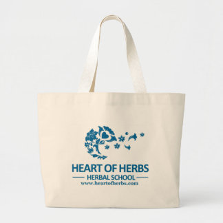 Grand Tote Bag Coeur de l'éléphant de fines herbes Fourre-tout