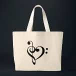 Grand Tote Bag Coeur musical<br><div class="desc">Coeur musical</div>