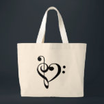 Grand Tote Bag Coeur musical<br><div class="desc">Coeur musical</div>
