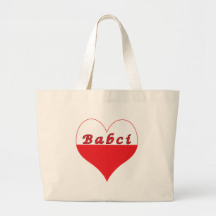 Grand Tote Bag Coeur polonais de Babci