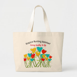 Grand Tote Bag Coeurs auxiliaires en soins infirmiers