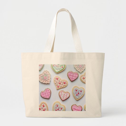 Grand Tote Bag Coeurs de la Saint Valentin (Devant)