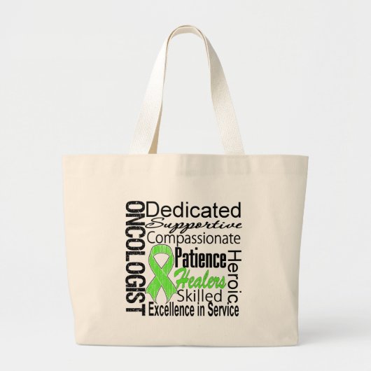 Grand Tote Bag Collage d'oncologue du lymphome (Devant)