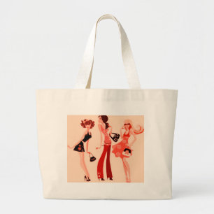 GRAND TOTE BAG COLLECTION DE REINE D'ACHATS