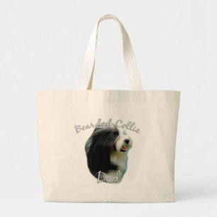 Grand Tote Bag Collie barrée papa 2
