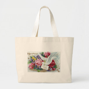 Grand Tote Bag Colombe d'anniversaire