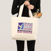 Grand Tote Bag Colombe de Montessori (Devant (produit))