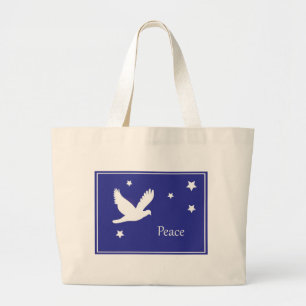 Grand Tote Bag colombe de paix