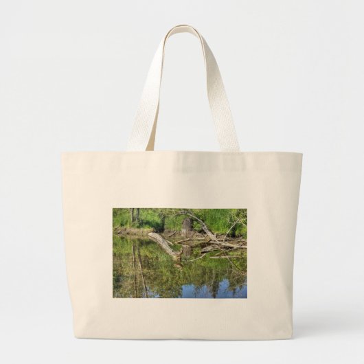 Grand Tote Bag Colvert sur étang (Devant)