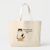 Grand Tote Bag Comment attraper un chat (Devant)