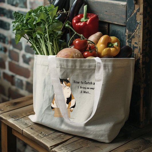 Grand Tote Bag Comment attraper un chat