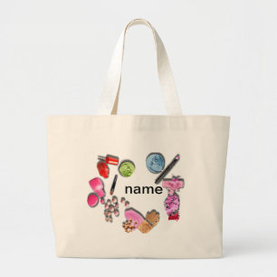 Grand Tote Bag Composez les cosmétiques de personnaliser de fill