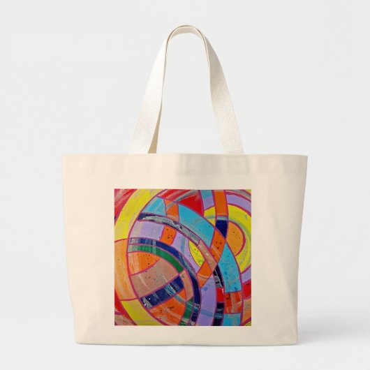 Grand Tote Bag Composition #15 par Michael Moffa (Devant)