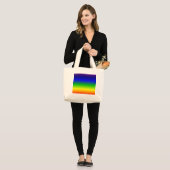 Grand Tote Bag Concepteur Customisé couleur coloré (Devant (modèle))