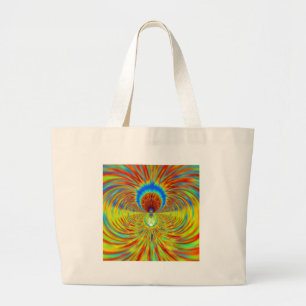 Grand Tote Bag Concepteur graphique Blazing Fire