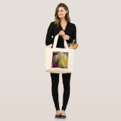 Grand Tote Bag Conception abstraite d'ange (Devant (modèle))