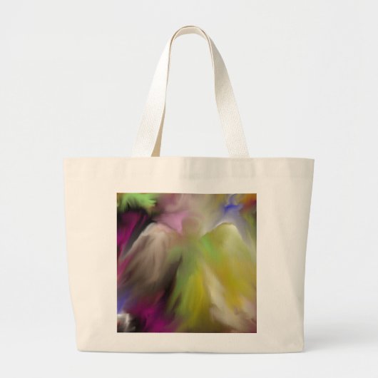 Grand Tote Bag Conception abstraite d'ange (Devant)