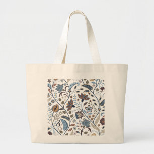 Grand Tote Bag Conception botanique de l'été indien