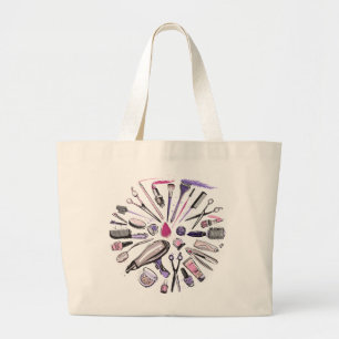 Grand Tote Bag Conception de cercle de maquillage