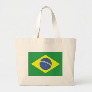 Grand Tote Bag Conception de drapeau du Brésil