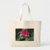 Grand Tote Bag Conception de fleur de léopard (Devant)