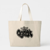Grand Tote Bag Conception de graffiti de reine (Dos)