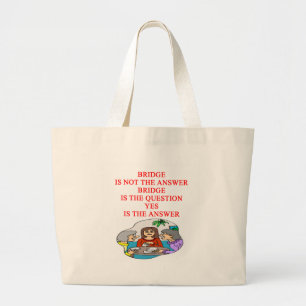 Grand Tote Bag conception de joueur de pont