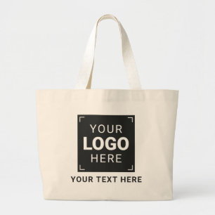 Grand Tote Bag Conception de logo et de texte de marque