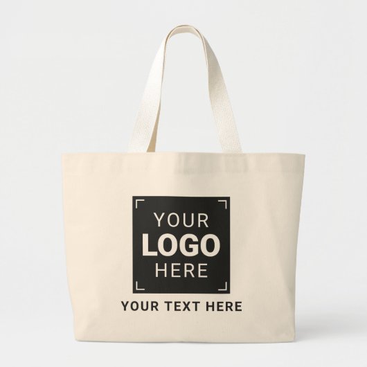Grand Tote Bag Conception de logo et de texte de marque (Devant)