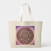 Grand Tote Bag Conception de mandala (Dos)