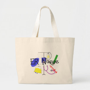 Grand Tote Bag Conception de matériel médical d'infirmière d'E