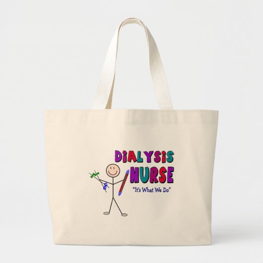 Grand Tote Bag Conception de personne de bâton d'infirmière de (Devant)
